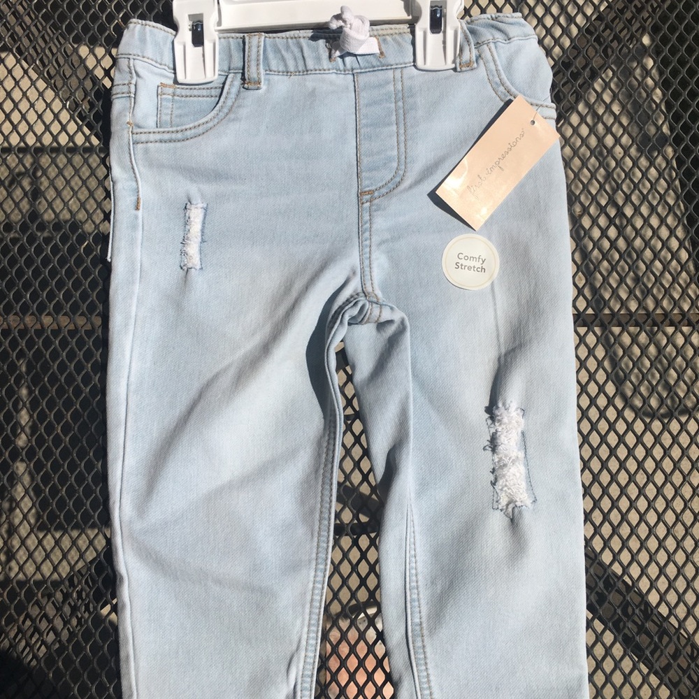 boys toddlers stretchy jeans lightwash